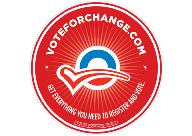 Vote For Change logo
